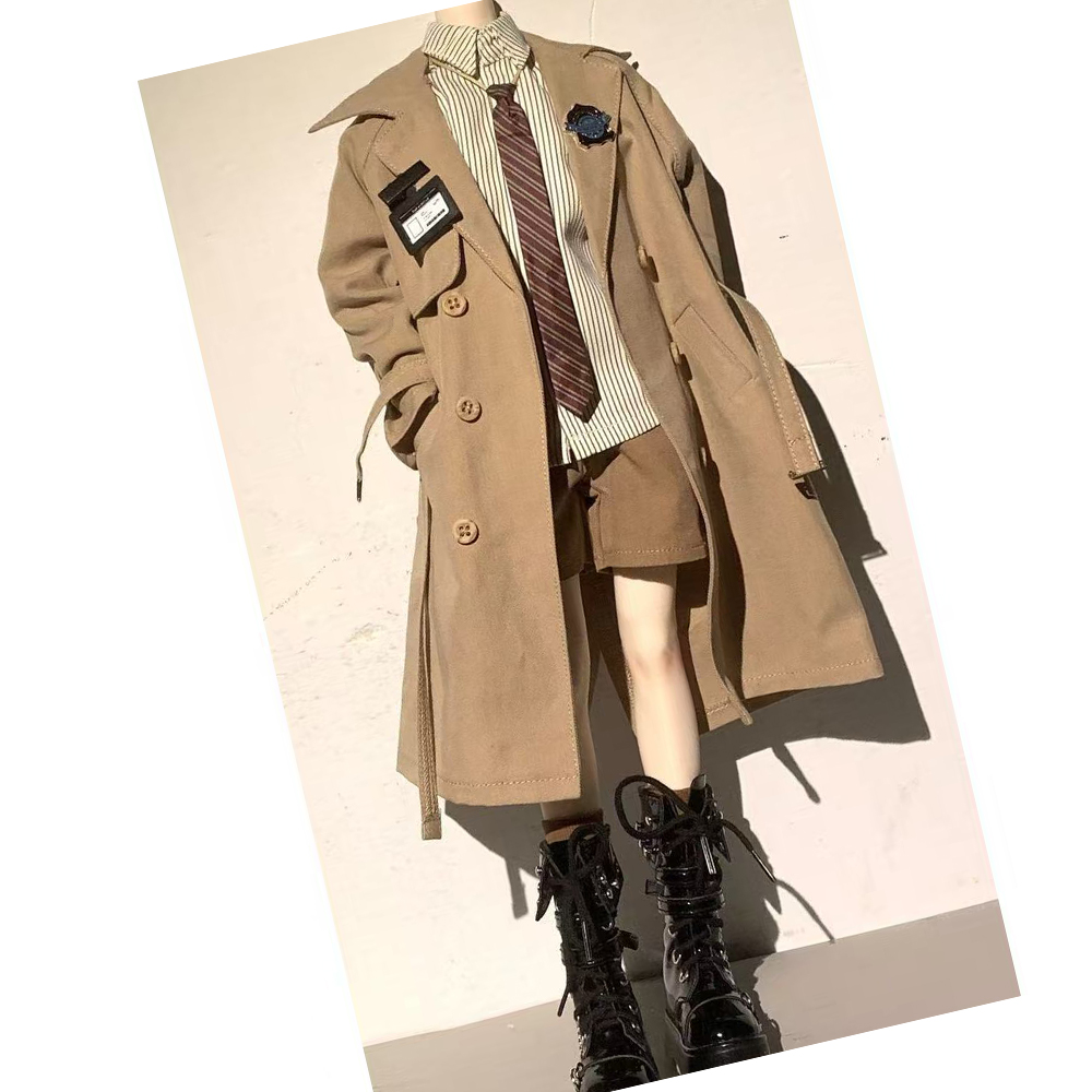 Vintage Collectible And Vintage Dolls - Vintage detective windjackpak voor 1/4 45cm