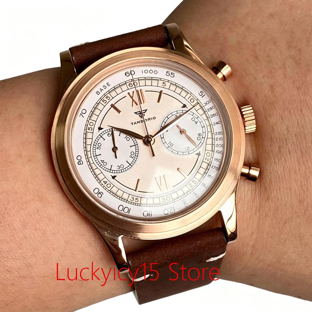 Vintage Watch Collecting - 38mm Vintage Rose Gold Horloge Quartz