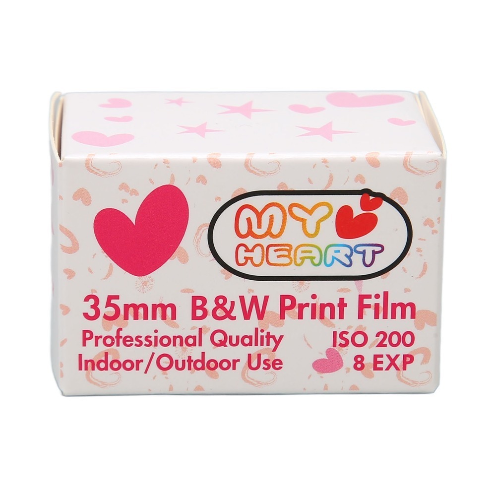 Film Camera 35Mm - Duurzame Liefdeshart 35mm Zwart-Wit Printfilm ISO