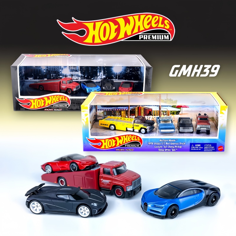 Mattel Collectible & Vintage Dolls - Originele Hot Wheels Mattel Premium 4-delige
