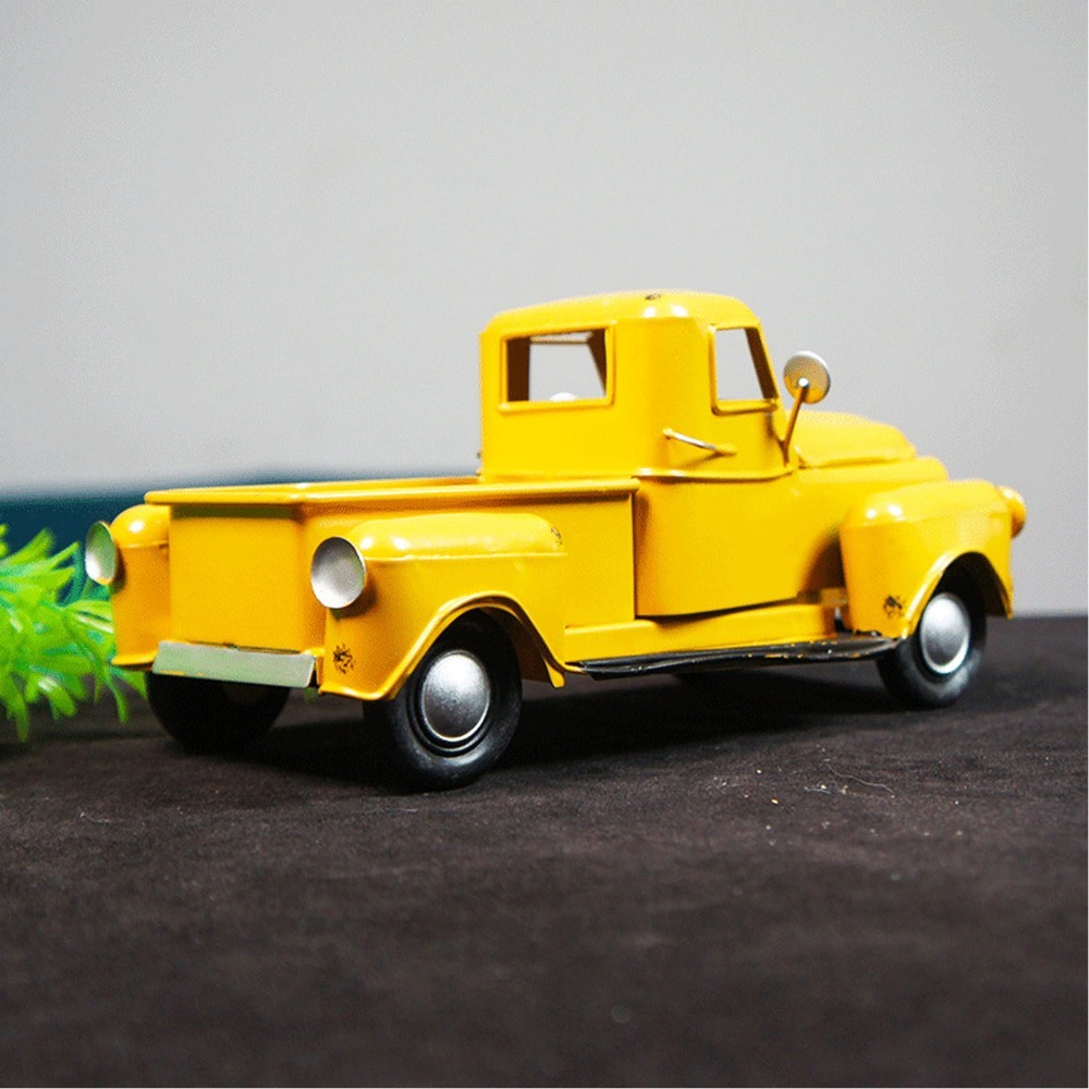 Vintage Collectible Trucks - Verzamelbare voertuigen: ijzeren pick-up truck model,