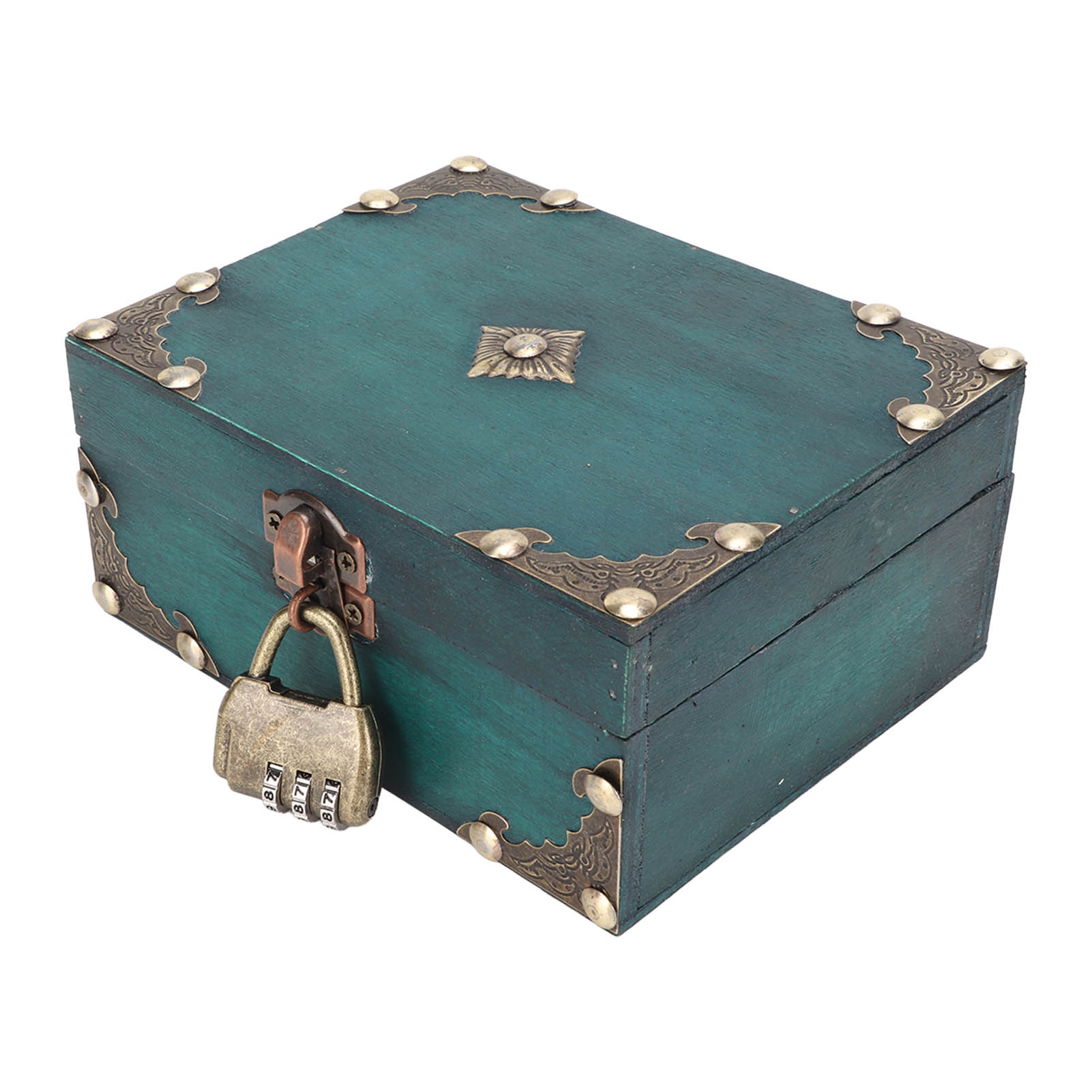 Vintage Items Collection - Houten sieradendoos met slot, prachtige vintage