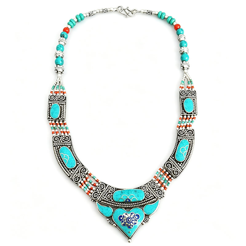 Vintage Collectible Jewelry - BOHO Vintage Kettingen Collectie Koper Ingelegd