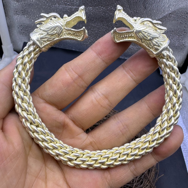 Vintage Collectible Jewelry - Antieke Song-dynastie Dragon Twist Bangle, vintage