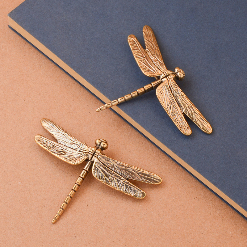 Vintage Collectible And Vintage Dolls - Nieuw【Vintage Brass Dragonfly Ornament Mini Doll