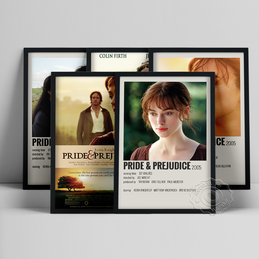 Vintage And Collectible Books - Pride & Prejudice filmposter, Jane Austen