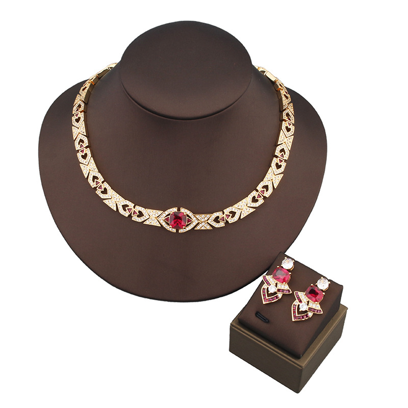 Vintage Collectible Jewelry - Designer Collectie Stijl Oorknopjes Ketting Vrouwen