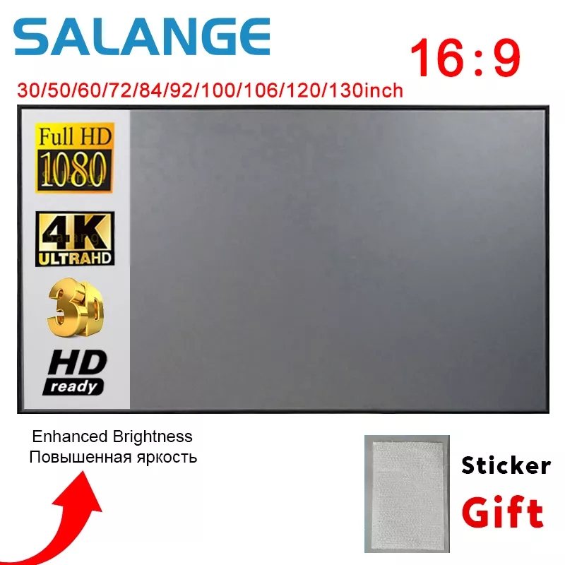 Slide Film 120 - Salange projectorscherm, 60 100 120 inch