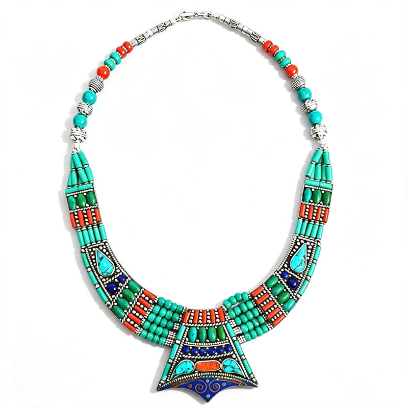 Vintage Collectible Jewelry - BOHO Vintage Kettingen Collectie Koper Ingelegd