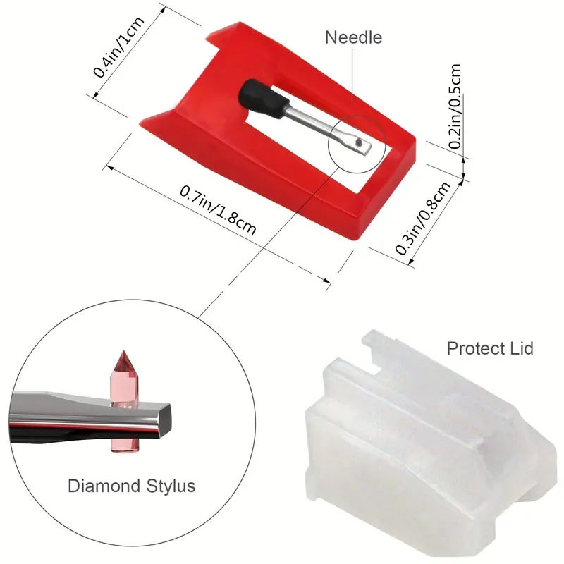 6 STKS Platenspelernaalden rub - Record Player Needle recensie en prijs