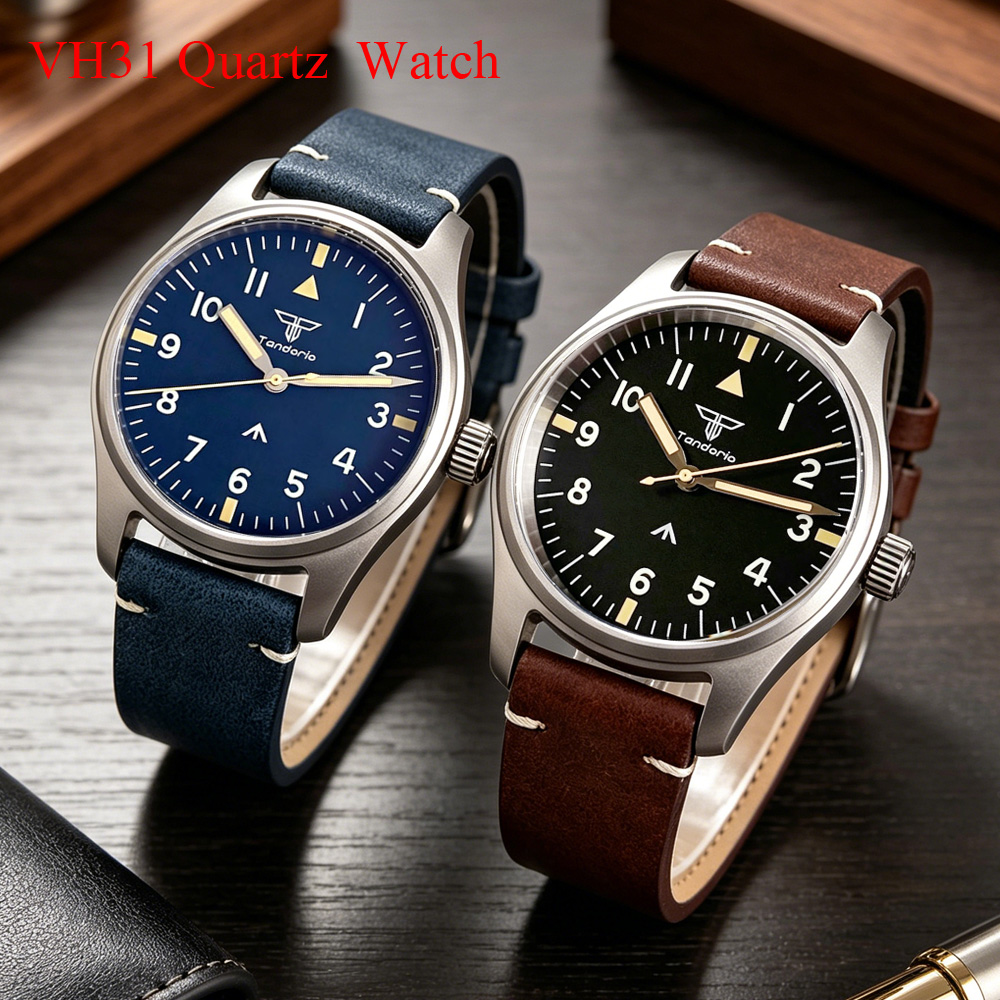 Tandorio 39mm AR Sapphire Tita - Vintage Watch Collecting recensie en prijs