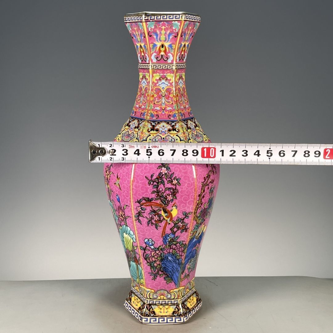 Zeshoekige porseleinen vaas me - Vintage Collectible Pottery recensie en prijs