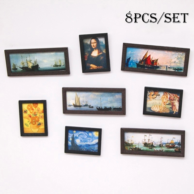 8 stks/set 1:12 Poppenhuis Min - Vintage Collectible Dolls recensie en prijs