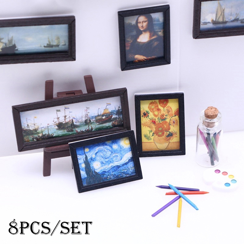 8 stks/set 1:12 Poppenhuis Min - Vintage Collectible Dolls recensie en prijs