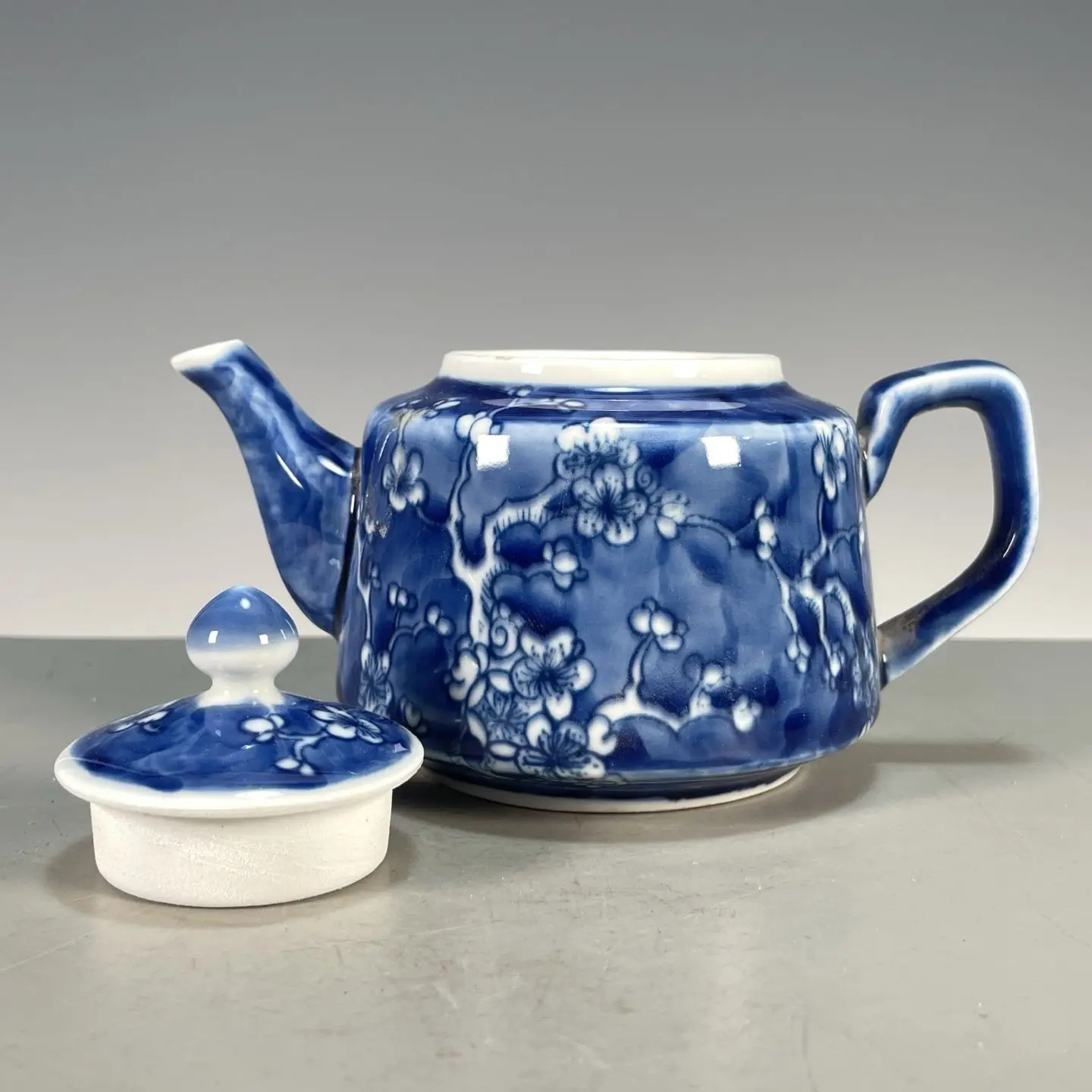 Handgeschilderde blauw-witte p - Vintage Collectible Pottery recensie en prijs